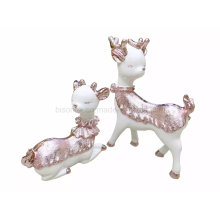 New Arrival Resin Craft Mini Double Dear Craft Display